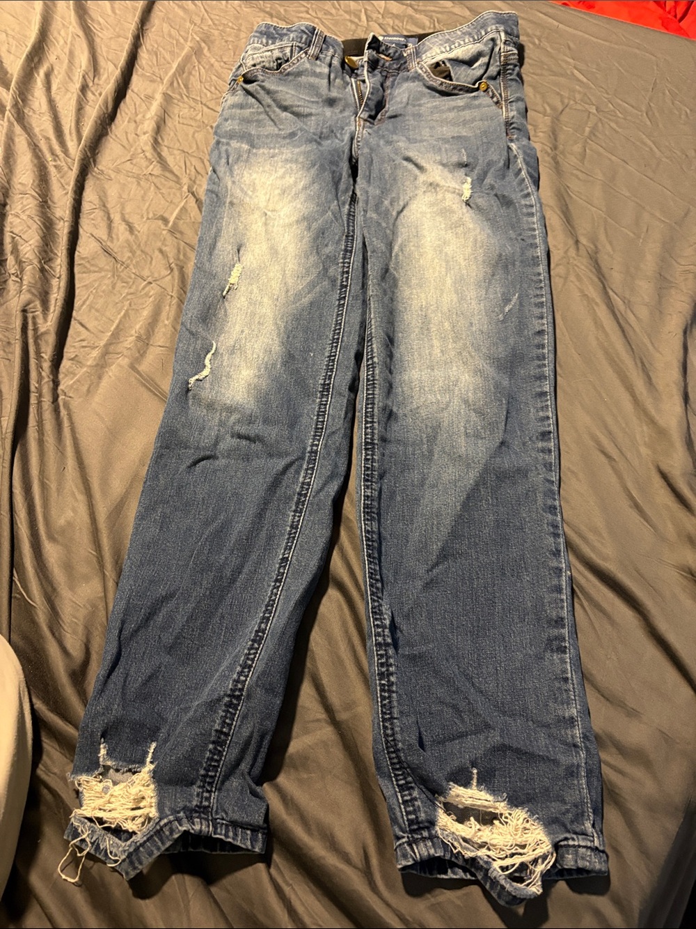Democracy Distressed Light Blue Boyfriend Jeans